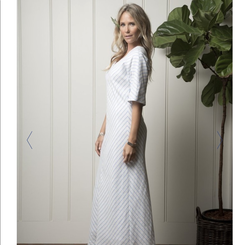 Santa Cruz cabana dress nat w tide pool chevron